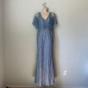 Lulus dusty blue lace dress size xs NWT